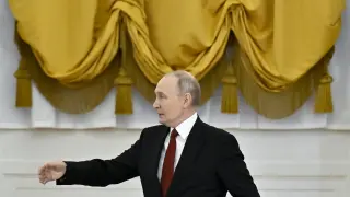 MOSCOW (Russian Federation), 25/12/2025.- Russian President Vladimir Putin chairs a State Council meeting at the Kremlin in Moscow, Russia, 25 December 2025. (Rusia, Moscú) EFE/EPA/ALEXANDER NEMENOV/AFP / POOL