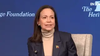 Machado afirma que Venezuela está "al borde de la libertad": "Tomaremos el Gobierno cuando llegue el momento adecuado"