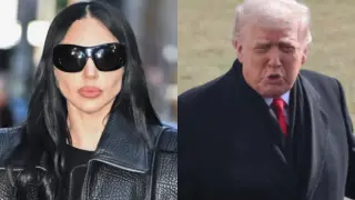 Lady Gaga y Donald Trump.