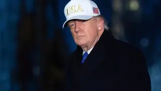 El presidente de EEUU, Donald Trump, este domingo en Washington.