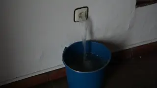 El agua sale de los enchufes en Grazalema tras el paso de la borrasca Leonardo