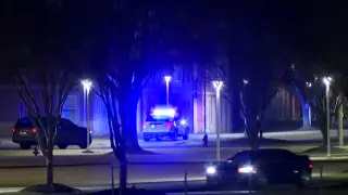 This image made from video shows the South Carolina State University campus in Orangeburg, SC, after a shooting in a residential complex, early Friday, Feb. 13, 2026.(WLTX via AP)