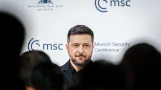 Zelenski, en la Conferencia de Seguridad de Múnich.