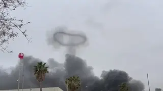 Incendio en una planta química del sur de Israel.