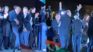 Baile de Zsolt Hegedus tras la victoria de Peter Magyar en las elecciones de Hungría.