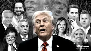 Líderes mundiales más cercanos y alejados de Trump.