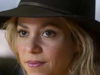 La cantante colombiana Shakira en una rueda de prensa.