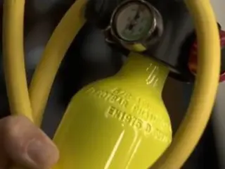 Una bombona de ox&iacute;geno para buceo