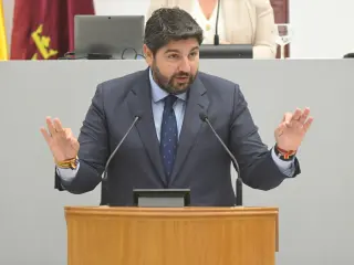El presidente de la Regi&oacute;n de Murcia, Fernando L&oacute;pez Miras.