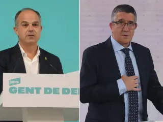 El secretario general de Junts, Jordi Turull, y el portavoz del PSOE, Patxi L&oacute;pez.