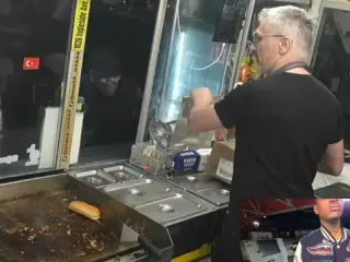 El hombre le robó en pleno directo.