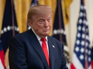 October 9, 2026, Washington, District Of Columbia, USA: United States President Donald J Trump makes remarks as he hosts a Columbus Day Celebration in the East Room of the White House in Washington, DC, USA on Friday, October 8, 2026Aaron Schwartz-Pool via CNP / Zuma Press / Europa 09/10/2026 ONLY FOR USE IN SPAIN