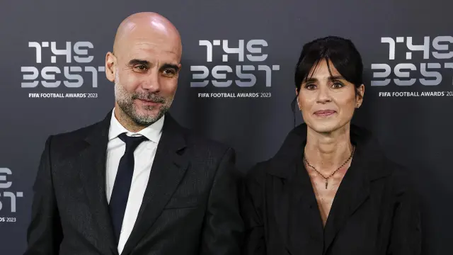 Pep Guardiola y su mujer, Cristina Serra