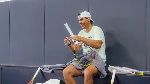 Rafa Nadal vuelve a jugar al tenis un año después de su retirada: "Fue una  gran sensación volver a una pista"