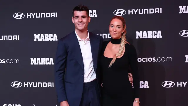 Álvaro Morata y Alice Campello en una imagen de archivo.