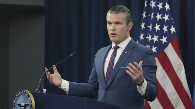 El secretario de Defensa de Estados Unidos, Pete Hegseth.