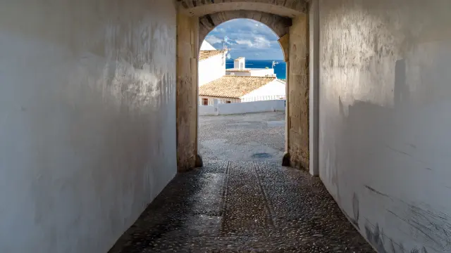 Architecture in the Mediterranean white village of Altea, Alicante province, Spain