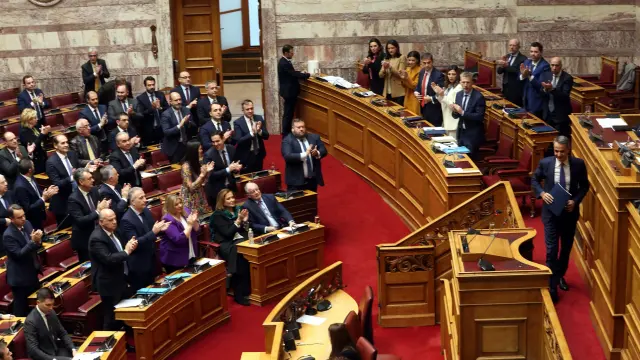 Debate sobre la legalización del matrimonio gay en Grecia GREECE PARLIAMENT SAME SEX MARRIAGE BILL