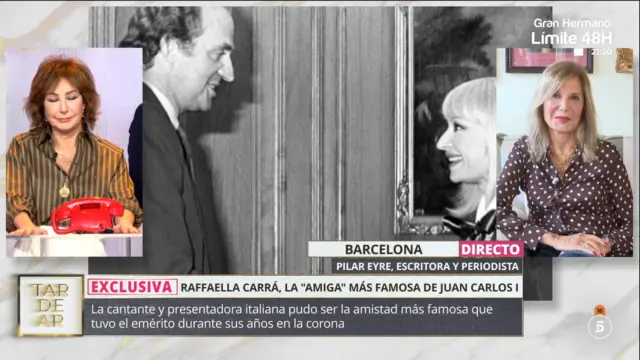 Pilar Eyre destapa un romance secreto entre Raffaella Carrá y Juan Carlos I