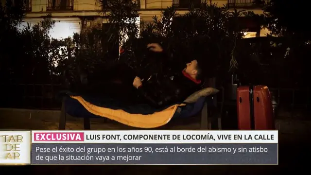 La vida en la calle y entre mantas de Luis Font, de Locomía: "Me aseo en  baños públicos, lo poco que tengo es para comer"