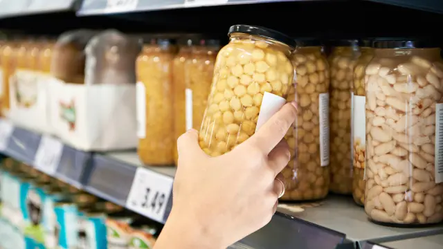 Bote de garbanzos.
