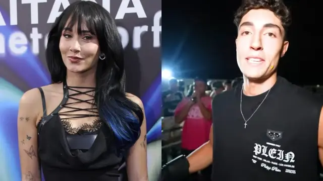 Aitana 'se cuela' en la fiesta previa a 'La Velada del año 5' para ver a  Plex pegarse en un ring