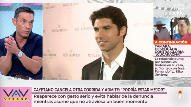 Antonio Rossi actualiza el estado de Cayetano Rivera.