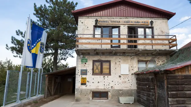 During the Siege of Sarajevo (1992-1995), the Sarajevo Tunnel was constructed by the besieged citizens of Sarajevo underneath the airport, which was controlled by the United Nations. It linked the city, which except for the airport was surrounded by Serb forces, to friendly territory on the other side of the airport.