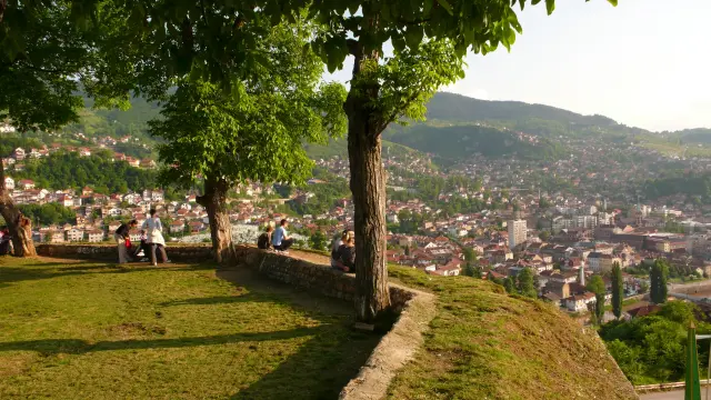 Vista de Sarajevo desde el Bastión Amarillo.