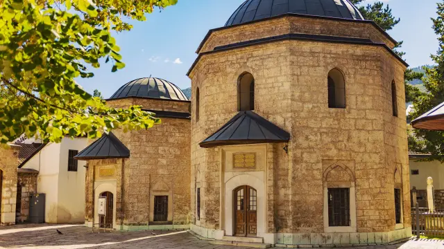 Public Restrooms at Gazi Husrev-beg Mosque in Sarajevo, Bosnia and Hercegovina – one of the first public restrooms in the world. Built in the 16th century, it is the largest historical mosque in Bosnia and Herzegovina and one of the most representative Ottoman structures in the Balkans.