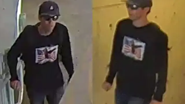 Imágenes de un joven buscado por el FBI por el asesinato de Charlie Kirk.