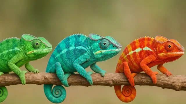 El curioso código secreto de los camaleones