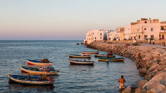 Puerto viejo de Mahdia, en Túnez