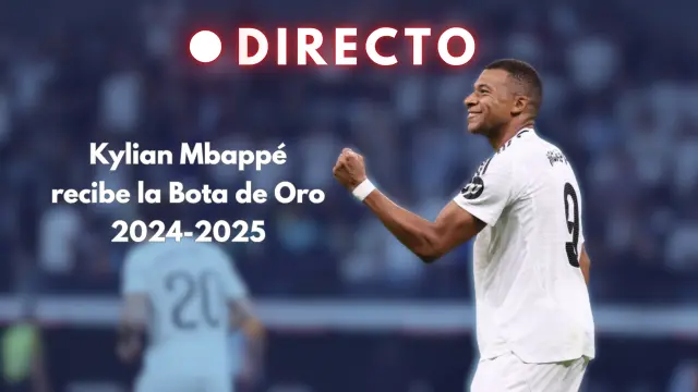 Kylian Mbappé recibe la Bota de Oro 2024 - 2025, en directo.