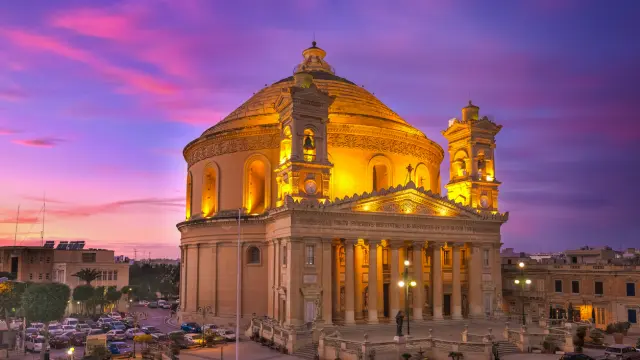 Iglesia de Santa María de la Asunción (Rotonda de Mosta) en Mosta, Malta