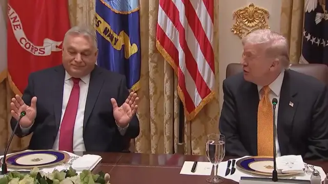 Viktor Orban y Donald Trump, este viernes en la Casa Blanca.