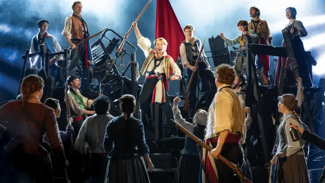 Una imagen del musical de 'Los Miserables' en su versión londinense.