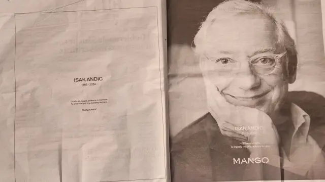 Doble página de publicidad