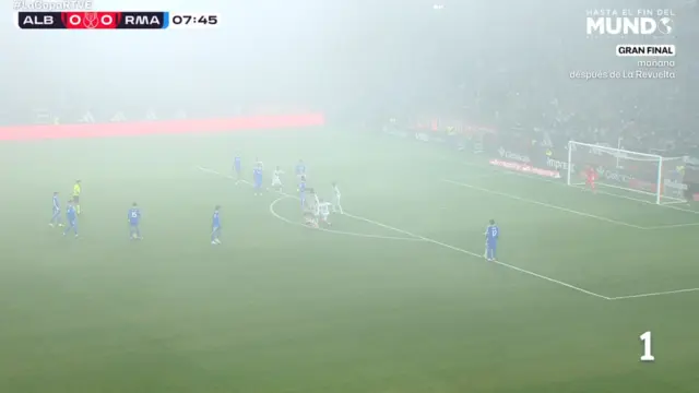 Niebla en el Albacete - Real Madrid