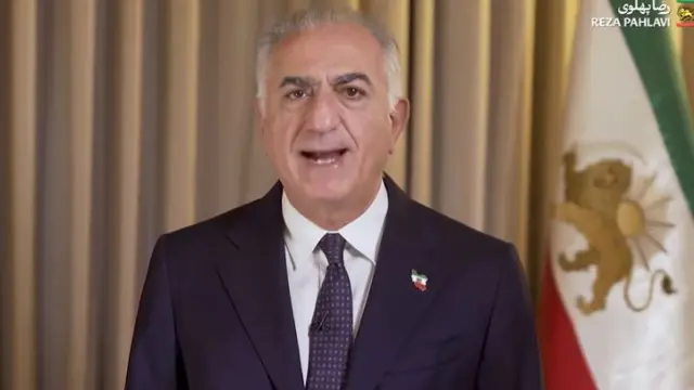 Reza Pahlavi, hijo del sha de Persia, en un mensaje difundido este sábado.