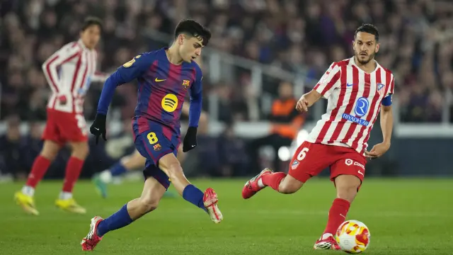 Pedri y Koke en las semifinales de la Copa del Rey