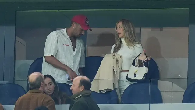 Ester Expósito, en el palco VIP del Bernabéu.