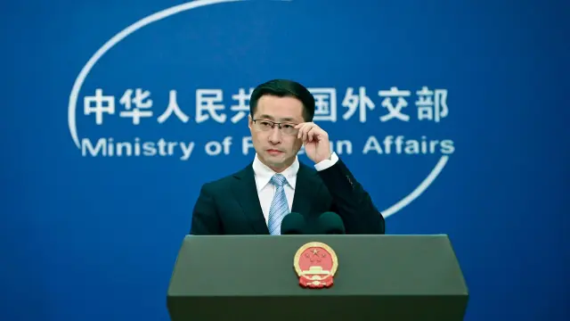 10/09/2025 El portavoz del Ministerio de Exteriores de China, Lin Jian, durante una rueda de prensa en Pekín en septiembre de 2025 (archivo)POLITICA INTERNACIONALJohannes Neudecker/dpa