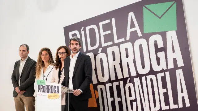 Urtasun, García, Hernández y Valero, este lunes.