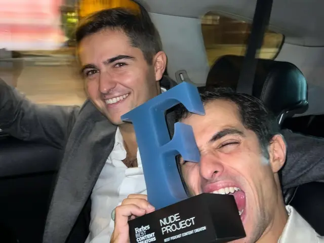 Bruno Casanovas y Álex Benlloch, ganadores de un premio Forbes en 2024.