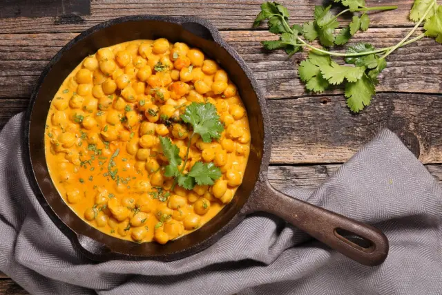 Curry de garbanzos