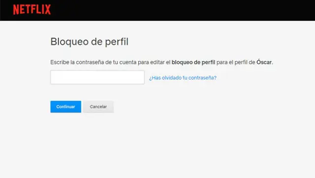 Bloquea tu perfil de Netflix con una contraseña