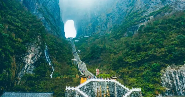 Montaña Tianmen, Parque Nacional de Zhangjiajie, China