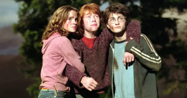 Emma Watson, Rupert Grint y Daniel Radcliffe en 'Harry Potter y el prisionero de Azkaban'