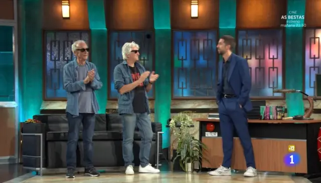 Juan Luis Arsuaga y Juan José Millás en 'La Revuelta'.